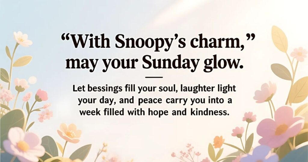 Cute Snoopy Sunday Messages For A Smile And A Peaceful Day