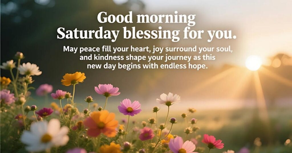 Good Morning Saturday Blessings To Start Your Day