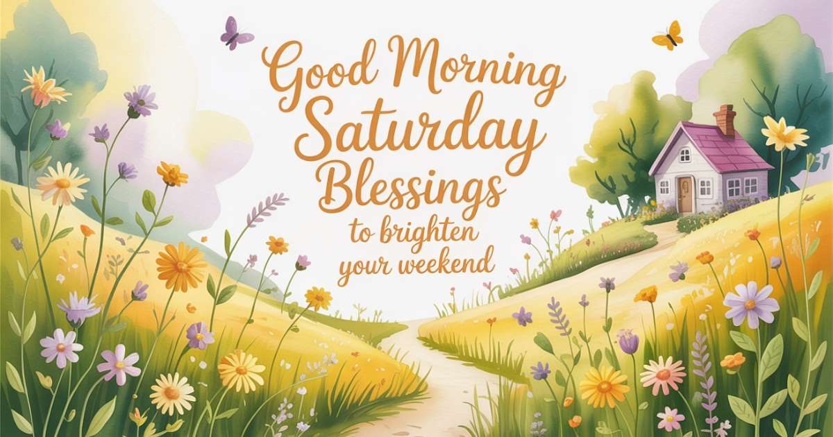 Good Morning Saturday Blessings