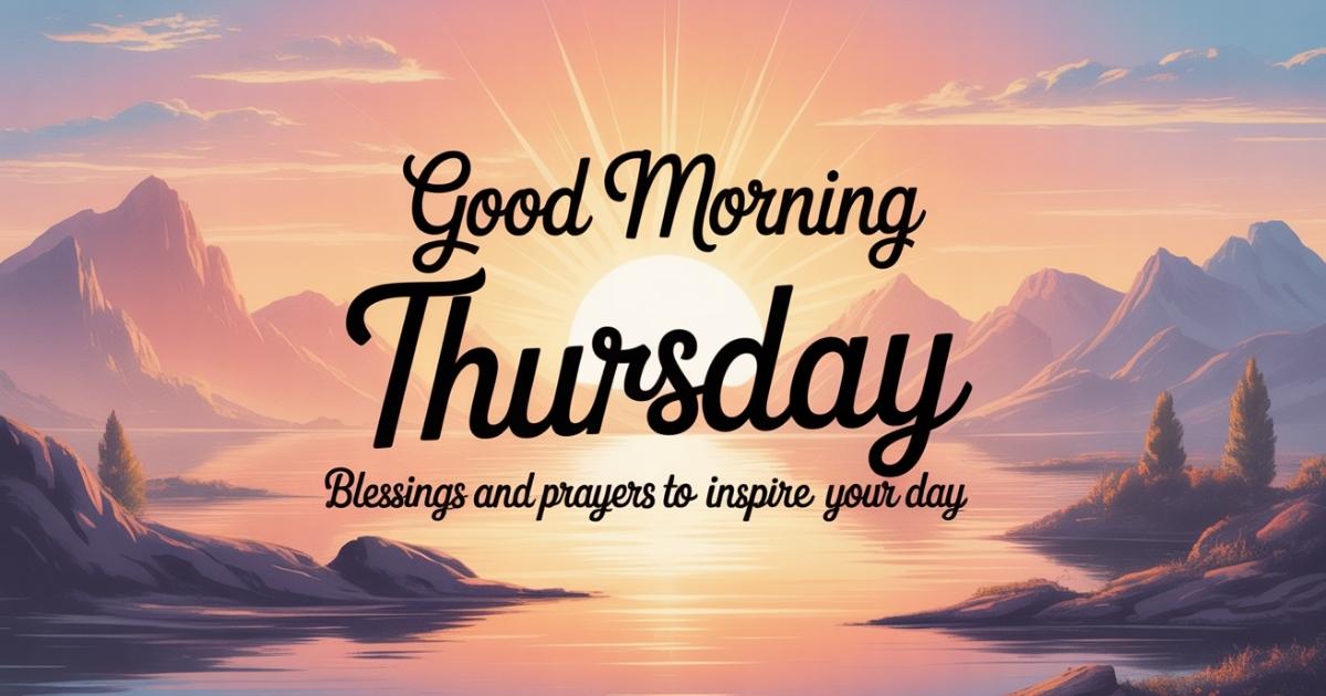 Good Morning Thursday Blessings