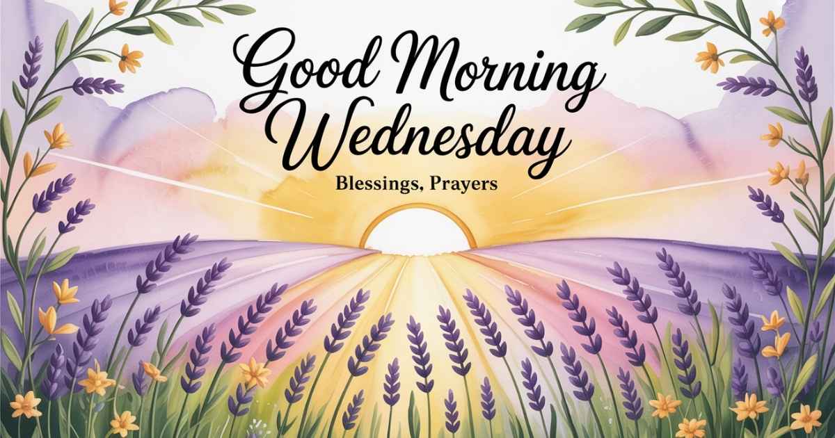 Good Morning Wednesday Blessings