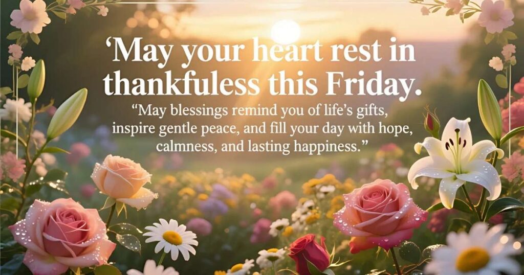 Gratitude-Filled Blessings For Your Friday Morning