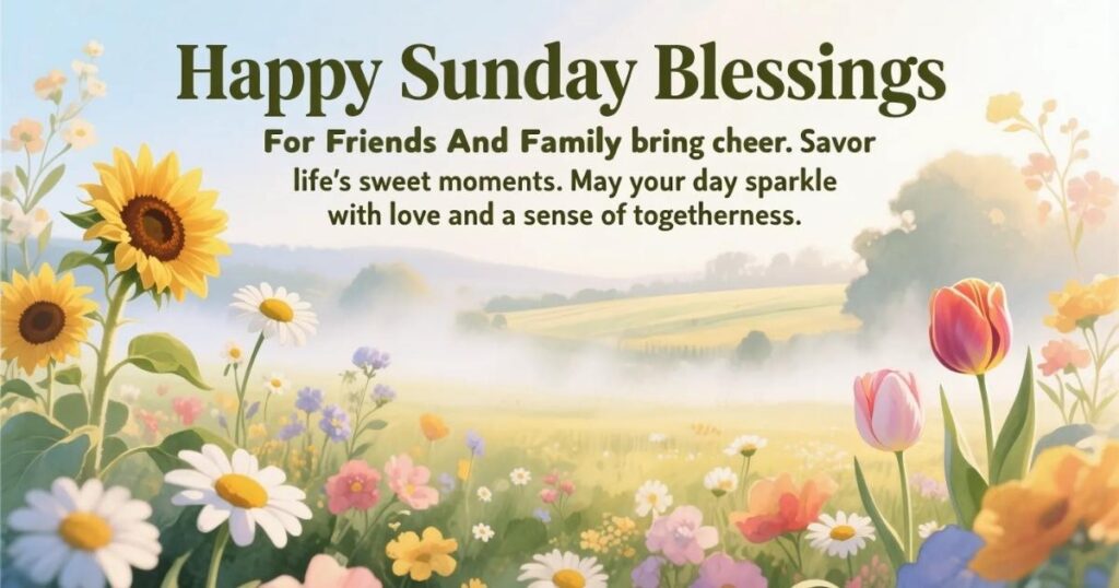 Happy Sunday Blessings For Friends And Family