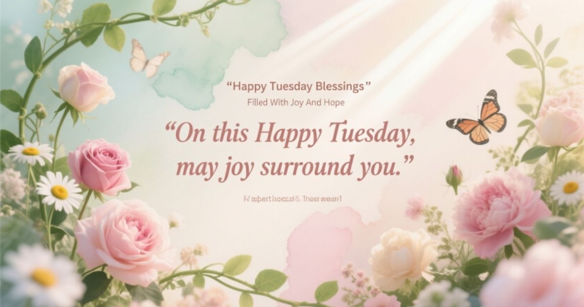 Happy Tuesday Blessings Filled With Joy And Hope