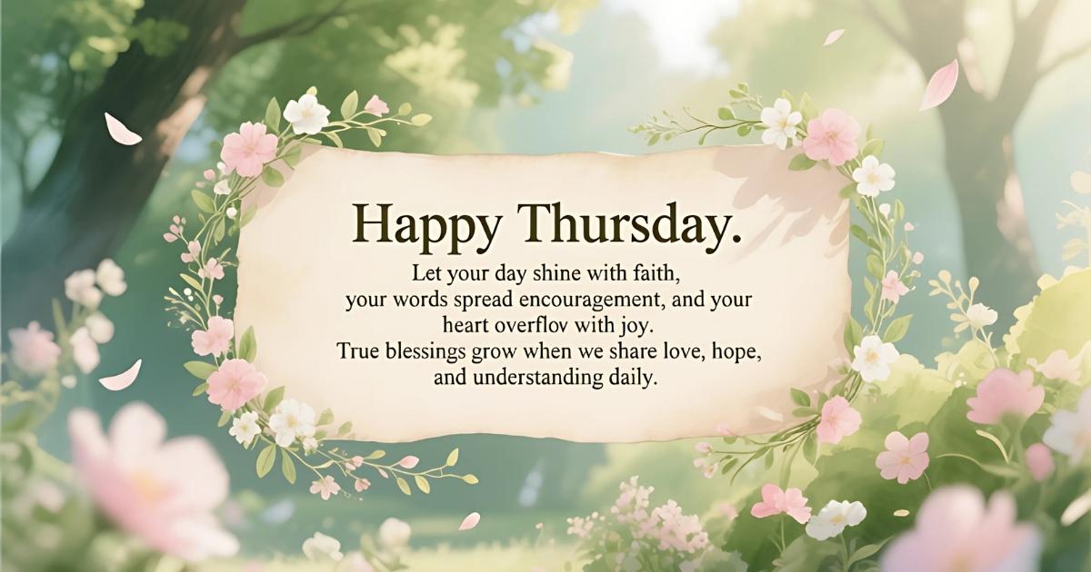 Inspirational Thursday Blessings Quotes