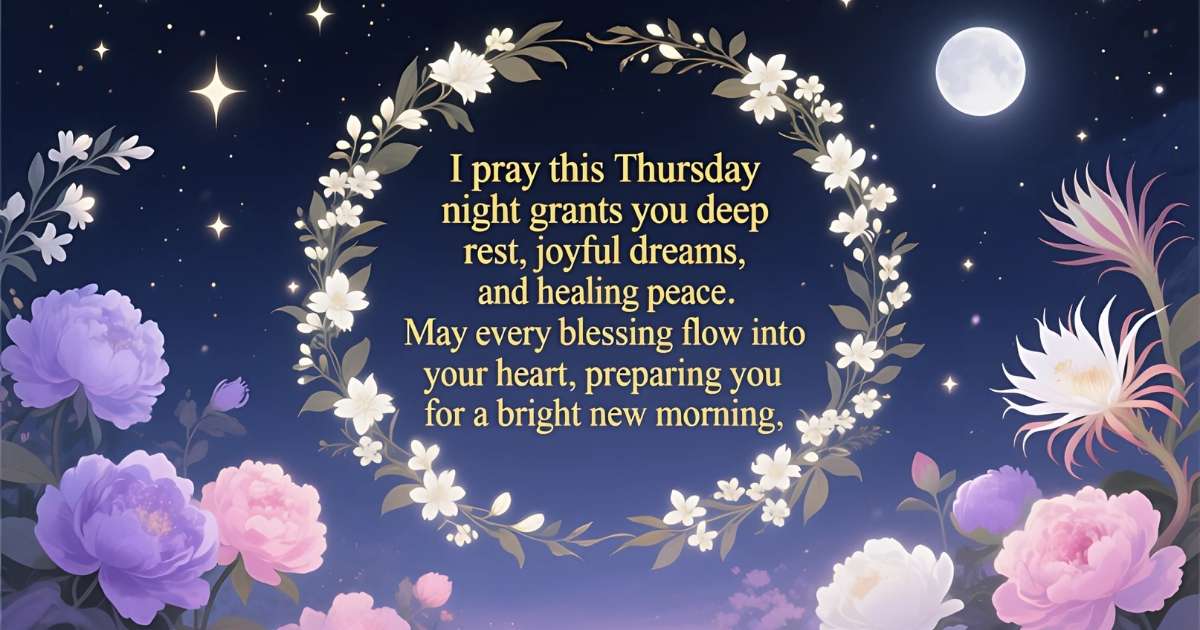 Peaceful Thursday Night Blessings