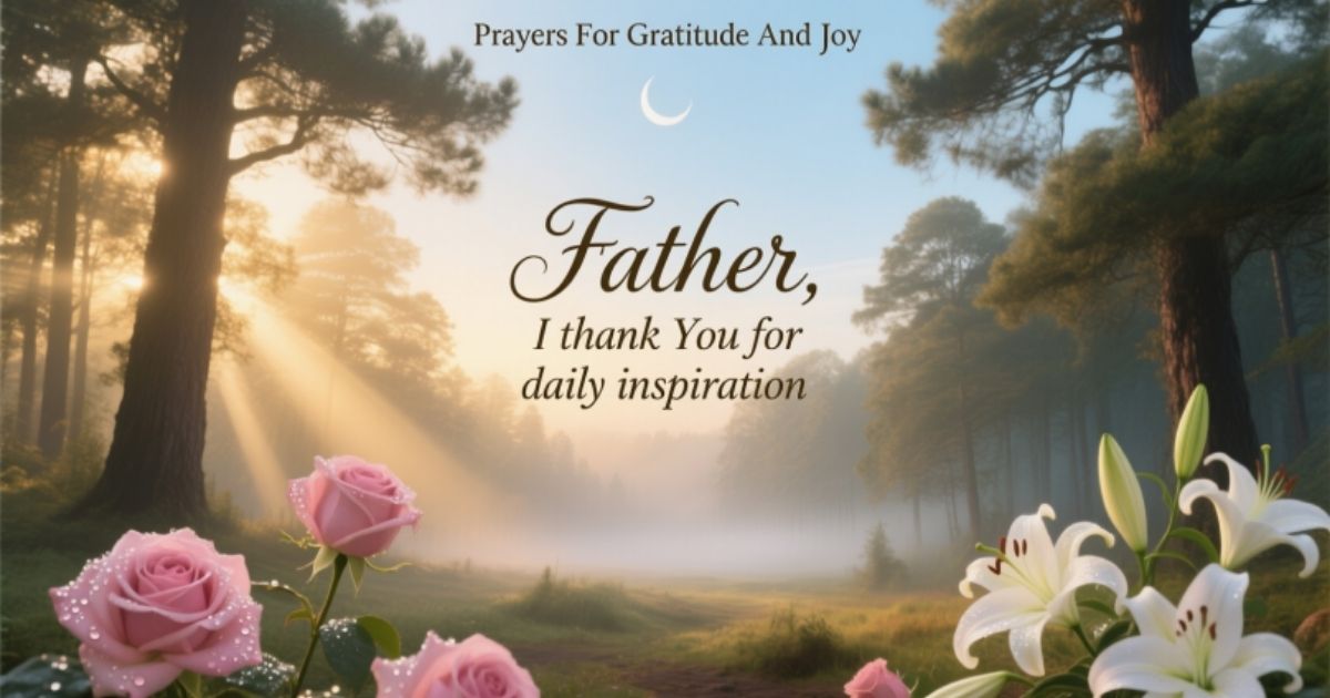 Prayers For Gratitude And Joy