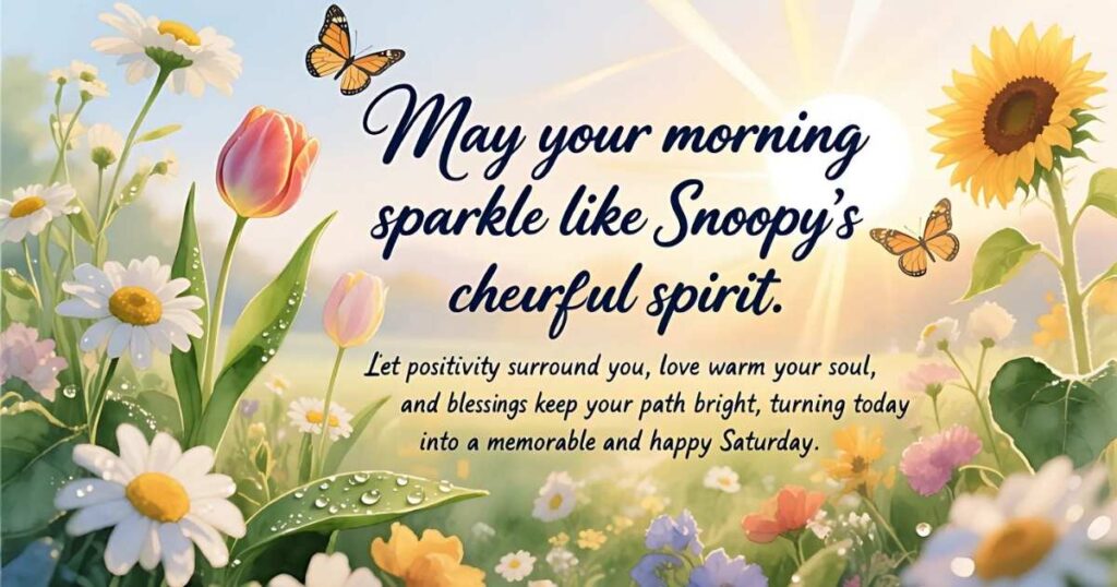Snoopy Saturday Good Morning Blessings & Smiles