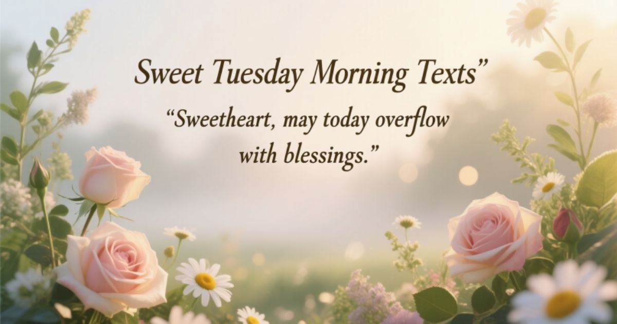 Sweet Tuesday Morning Texts To Share With Your Partner
