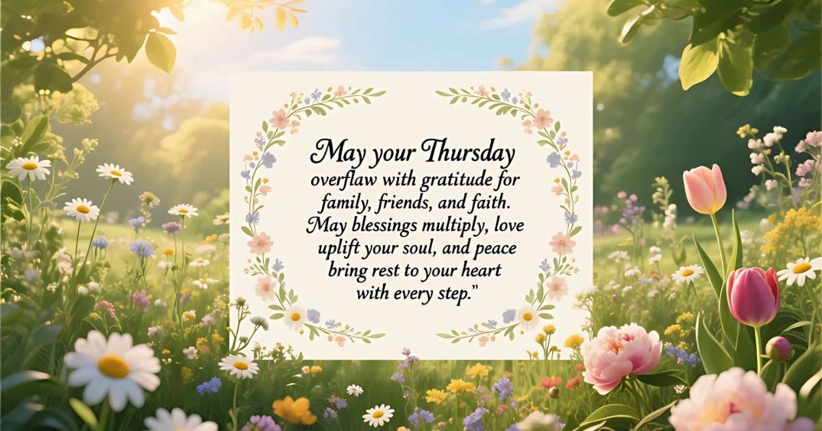 Thankful Thursday Blessings