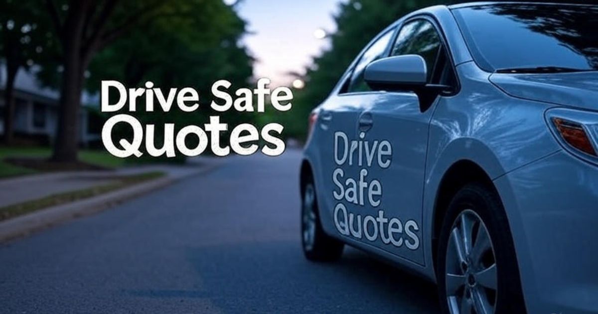 Drive Safe Quotes