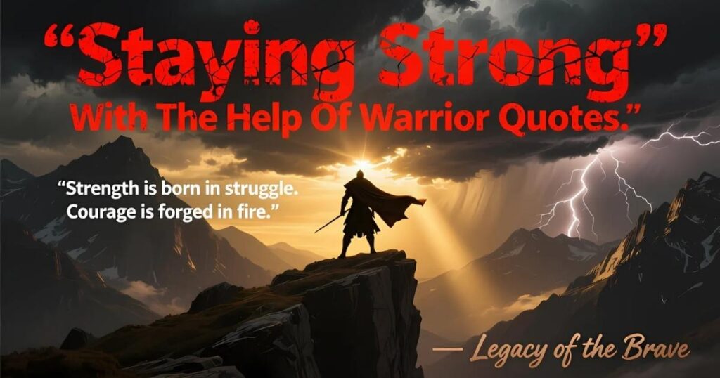 Staying Strong With The Help Of Warrior Quotes