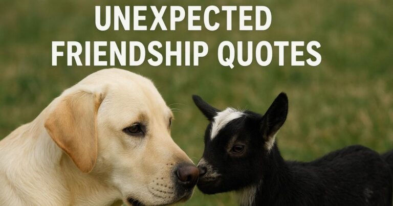 Unexpected Friendship Quotes