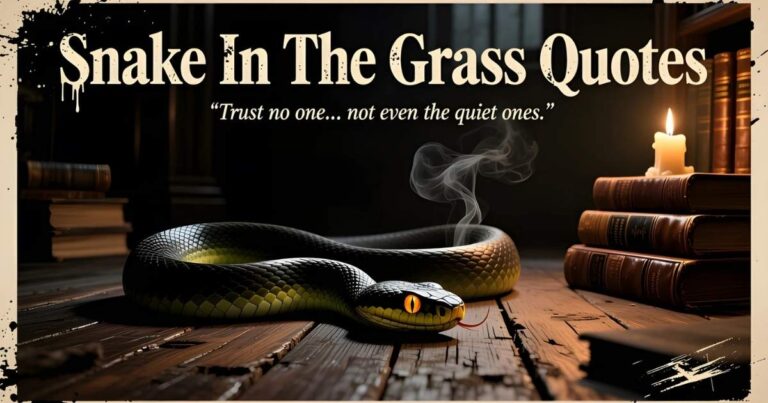Snake In The Grass Quotes